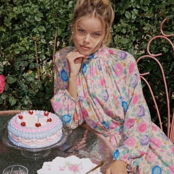 Free People Spell Mossy High Neck Mini Dress NWT Size Small - Picture 4 of 12